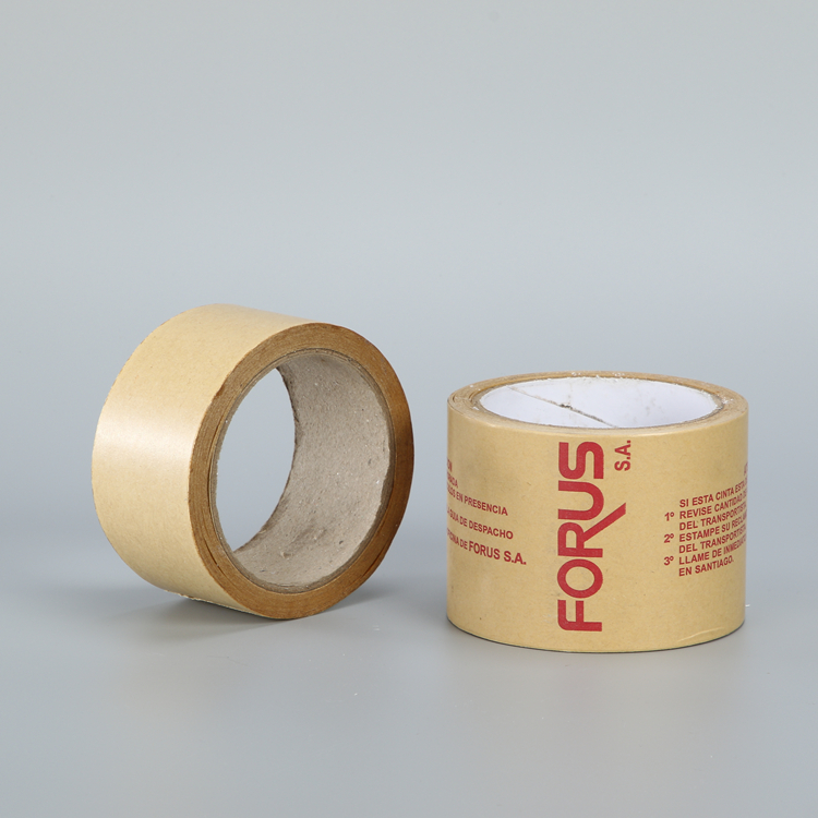 Reinforced Gummed Packaging Kraft Paper Tape custom printed tape