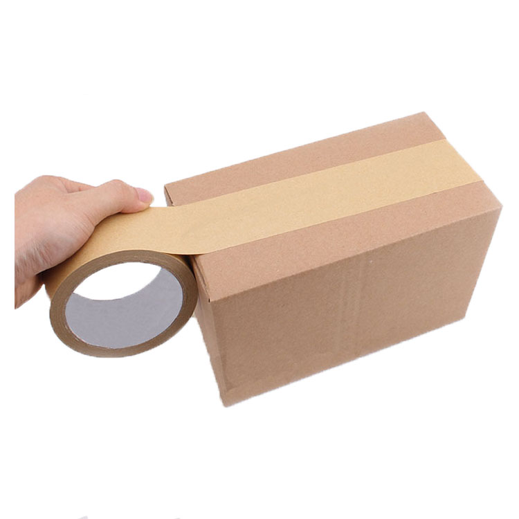 Adhesive Kraft Paper Packaging Tape Jumbo Roll custom printed tape