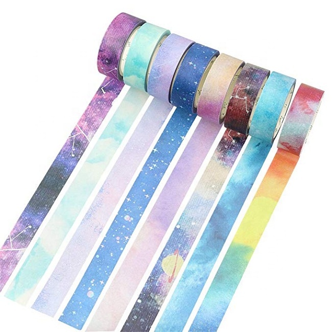 Luxury large mermaid kraft paper washi tape custom printed tape