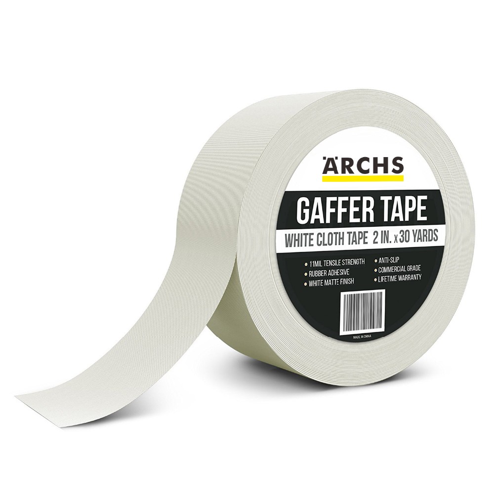 Gaffer tape. Скотч белый. Скотч белый матовый.