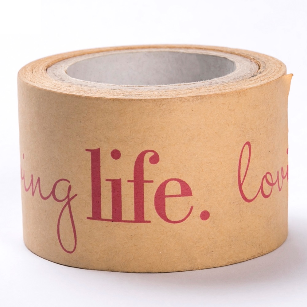 Adhesive Kraft Paper Packaging Tape Jumbo Roll custom printed tape