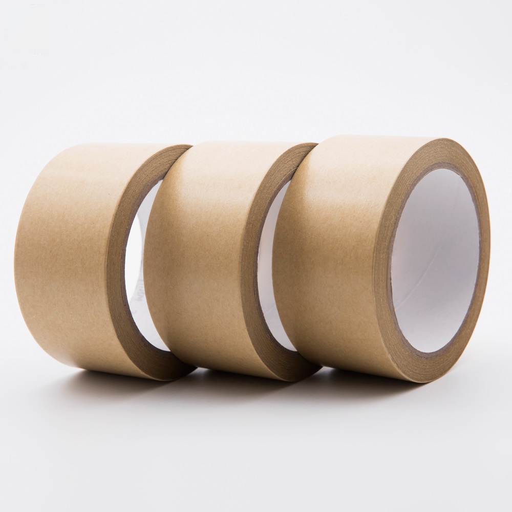 Adhesive Kraft Paper Packaging Tape Jumbo Roll custom printed tape