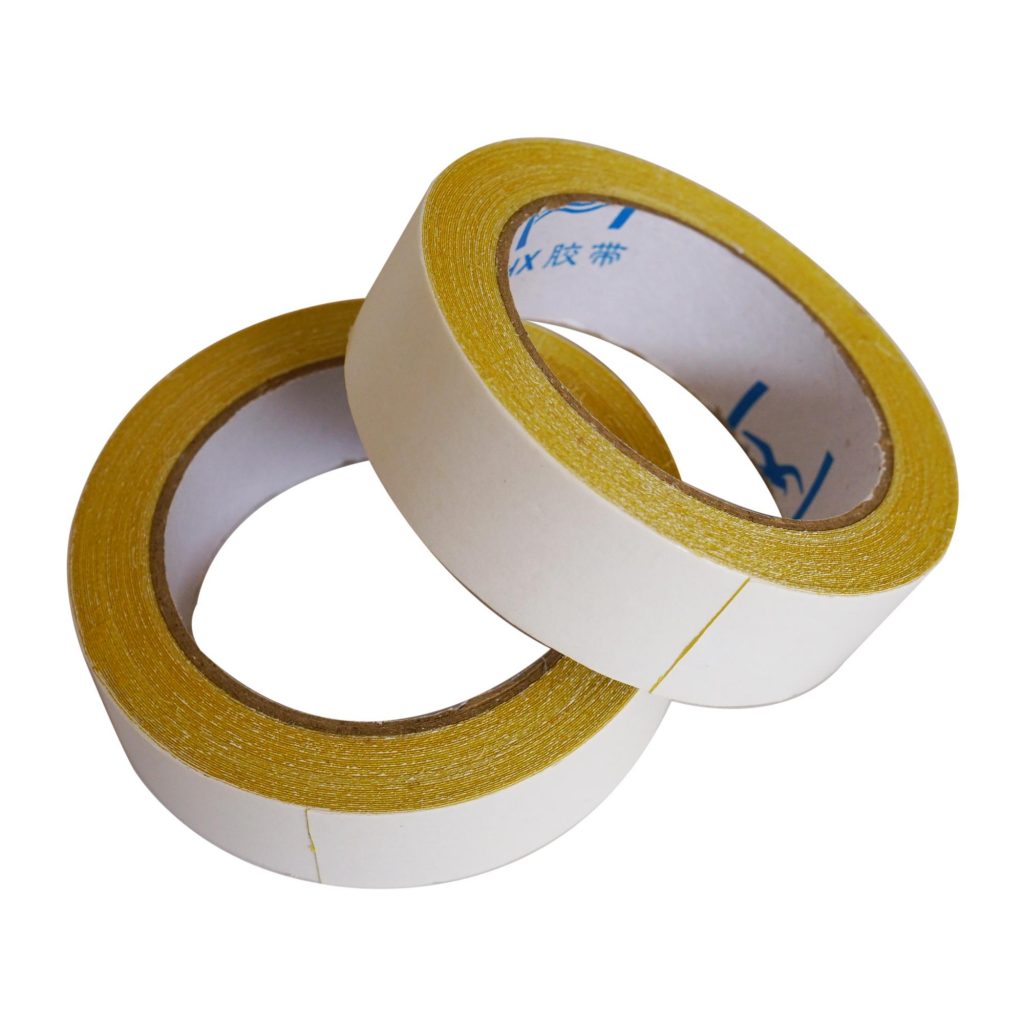 White double sided fabric adhesive tape custom printed tape
