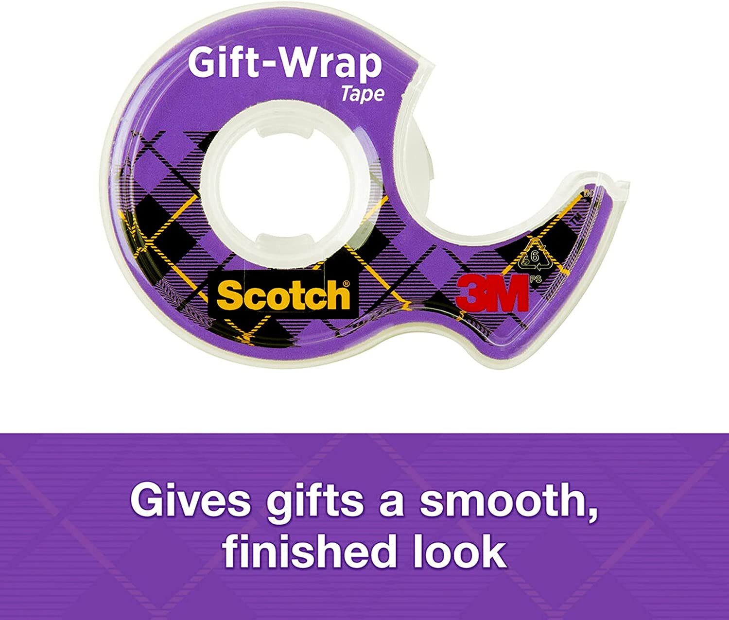 6 Rolls Scotch Gift Wrap Tape custom printed tape