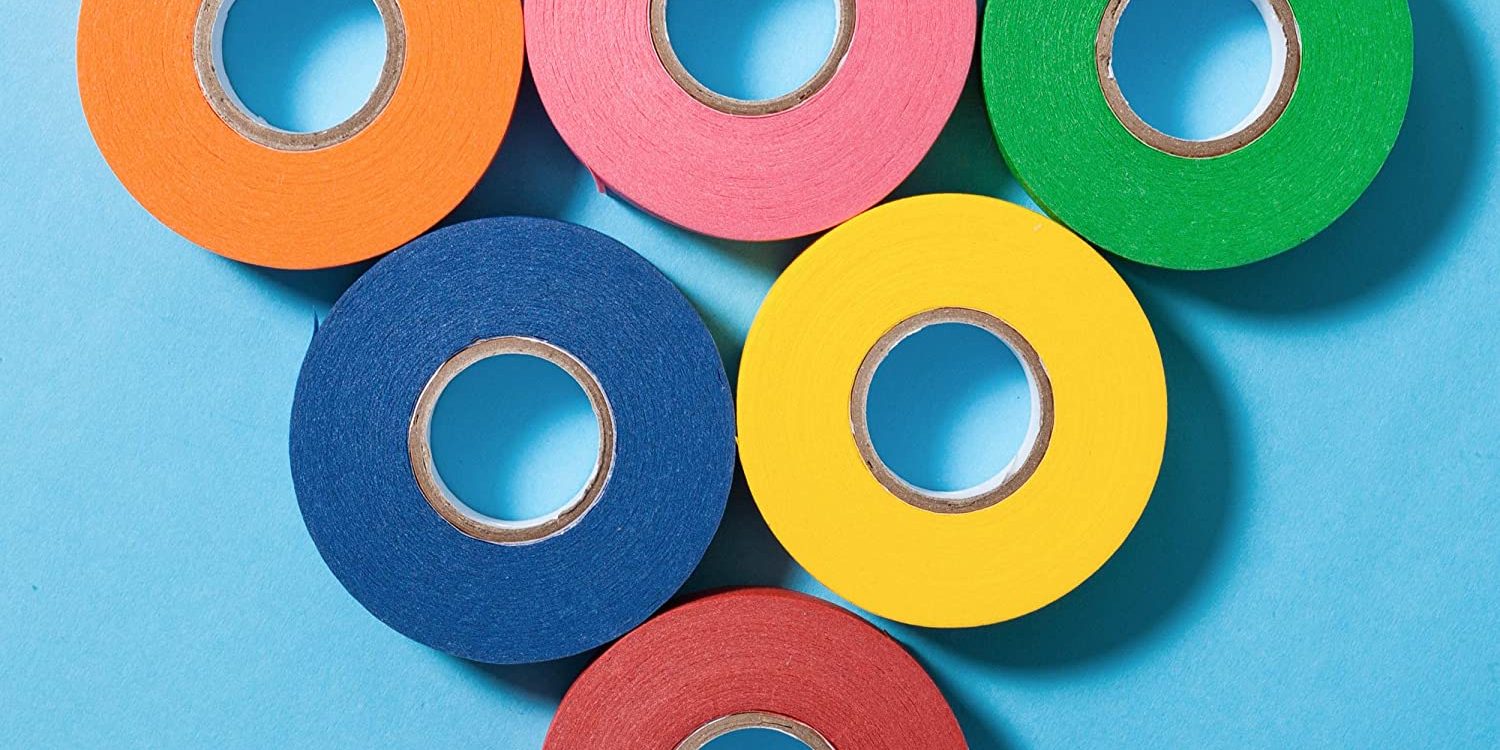 Colored Masking Tape For Arts And Crafts, (4)