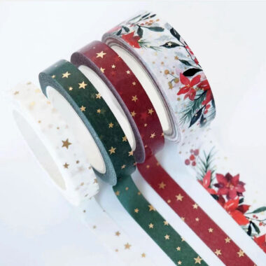 Custom Gold Foil Printed Washi Tape Roll
