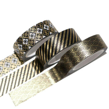 Custom Gold Foil Printed Washi Tape Roll