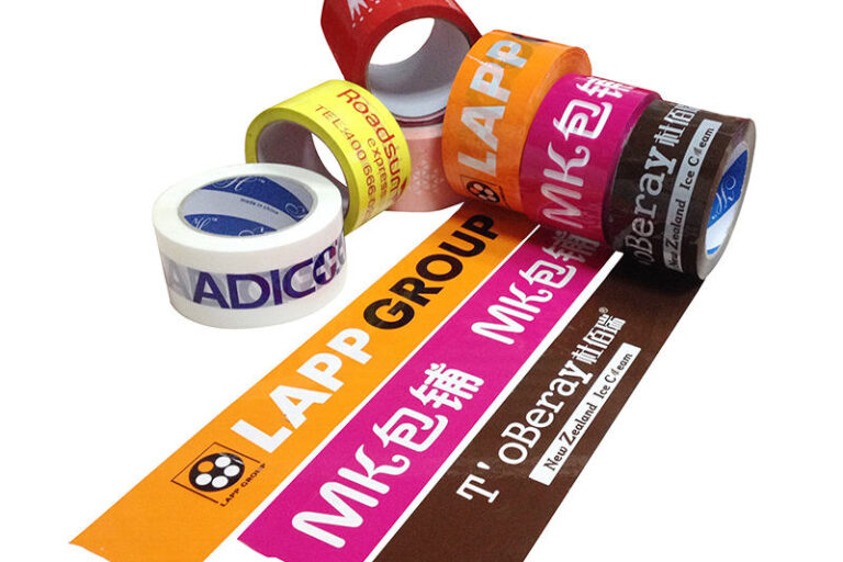 Custom Printed BOPP Packing Tape 48mm x 100m Waterproof Acrylic Adhesive Tape (4) Custom Printed 48mm BOPP Packing Tape for Waterproof Sealing