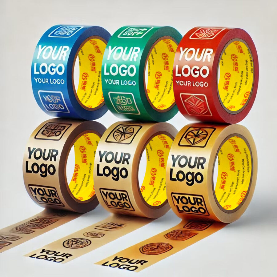 Custom Logo Printed BOPP Packaging Tape Roll