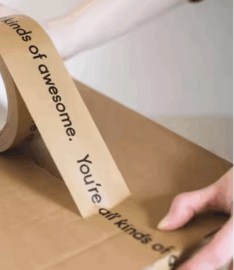 Biodegradable Kraft Paper Packaging Tape with Custom Logo
