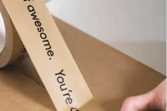 Custom Printed Biodegradable Kraft Paper Tape – Writable Eco Shipping Tape Supplier (4) Biodegradable Kraft Paper Packaging Tape with Custom Logo