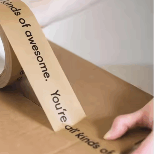 Biodegradable Kraft Paper Packaging Tape with Custom Logo