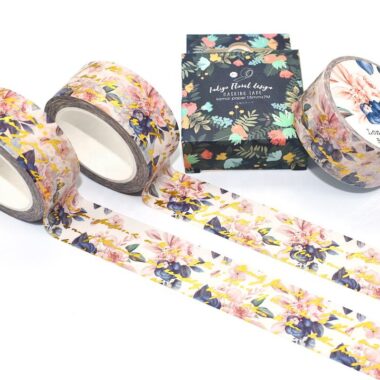 Colorful Gold Foil Custom Washi Tape for Planners