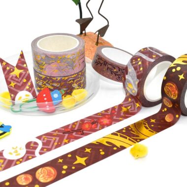 Colorful Gold Foil Custom Washi Tape for Planners
