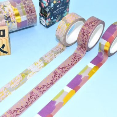 Colorful Gold Foil Custom Washi Tape for Planners