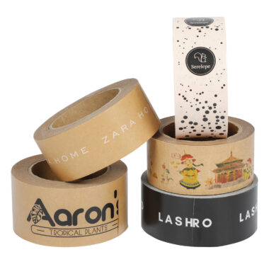 Custom Eco Kraft Paper Packing Tape Roll