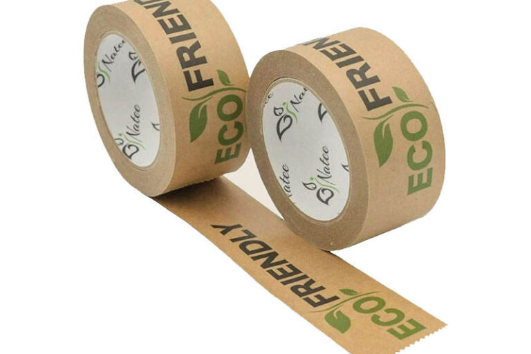 Custom Printed Fragile Kraft Tape – Self Adhesive Gummed Packing Tape Roll (5) Custom Fragile Logo Kraft Paper Gummed Tape