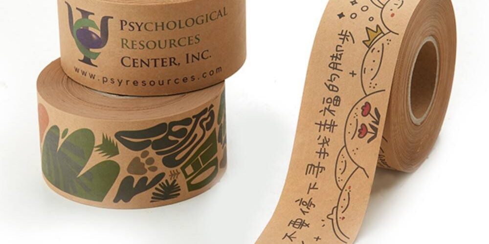 :Custom Self Adhesive Kraft Paper Sealing Tape