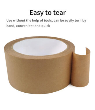 Writable Brown Kraft Water Activated Paper Tape