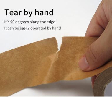 Writable Brown Kraft Water Activated Paper Tape