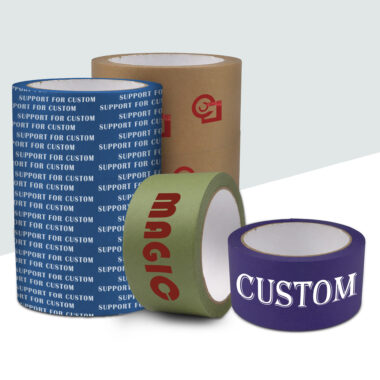 Writable Brown Kraft Water Activated Paper Tape