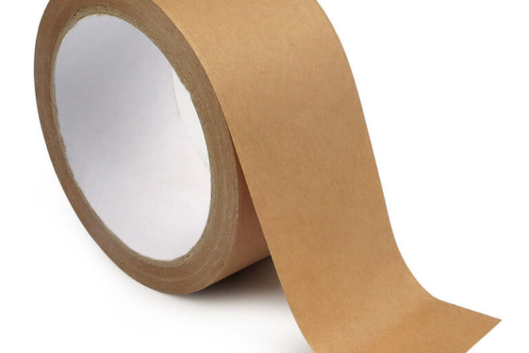 Eco Writable Kraft Paper Tape – Water Activated Sealing & Label Masking Tape (6) Writable Brown Kraft Water Activated Paper Tape