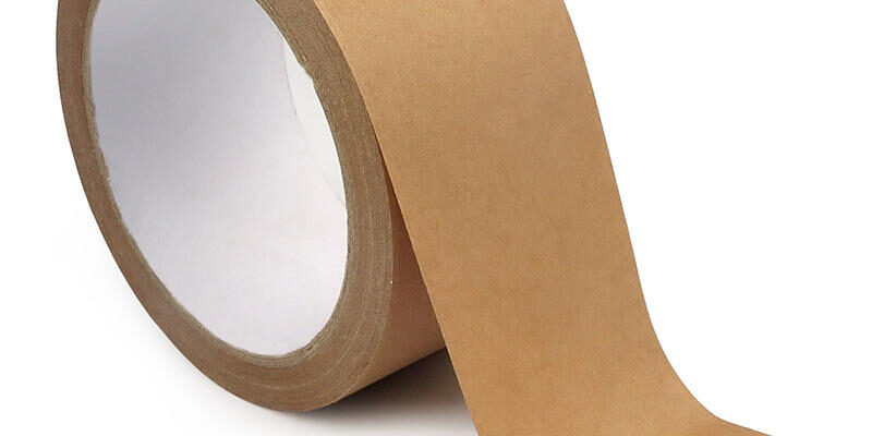 Writable Brown Kraft Water Activated Paper Tape