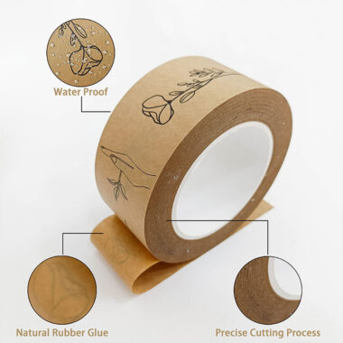 Custom Printed Gummed Kraft Paper Packing Tape