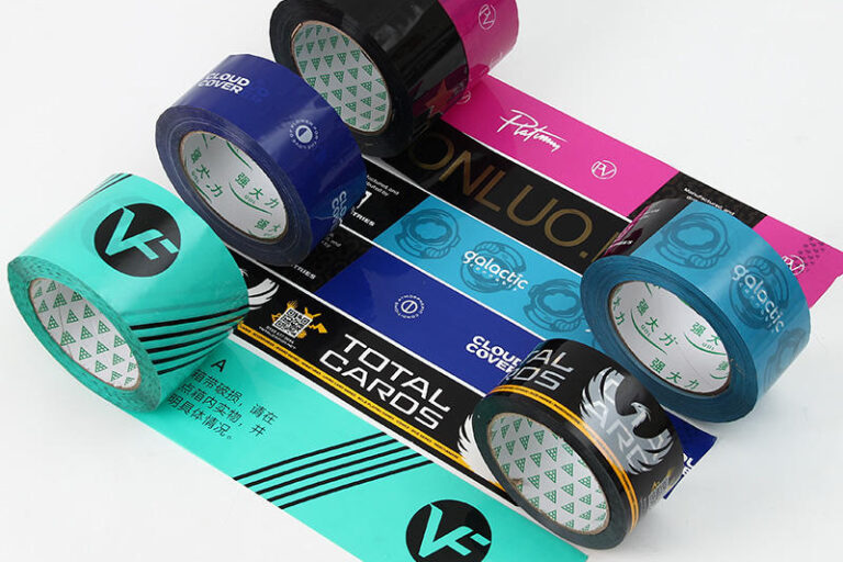 Printed Fragile Packing Tape with Custom Company Logo Branded Adhesive Roll (4) Custom Printed Fragile Packing Tape with Logo