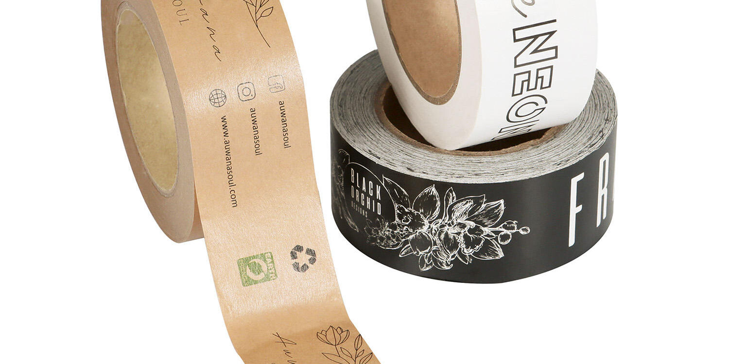Custom Logo Printed Kraft Gummed Paper Tape