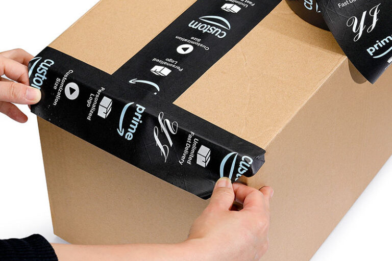 Printed Reinforced Kraft Paper Tape with Logo Water Activated Custom Supplier (3) Custom Reinforced Kraft Gummed Packing Tape