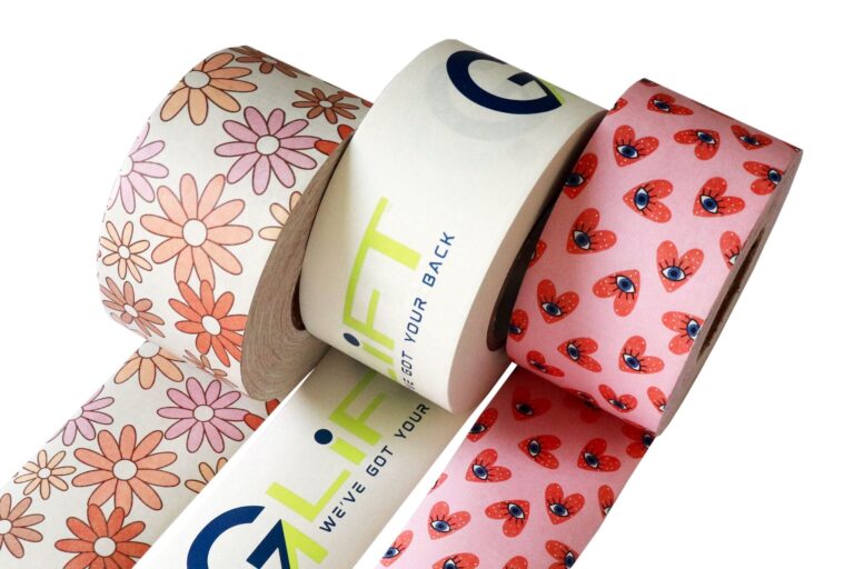 Strong Adhesive Printed Kraft Paper Tape – 20m Circle Sealing BOPP Tape Roll (3) Strong Water Activated Kraft BOPP Tape Roll 20m