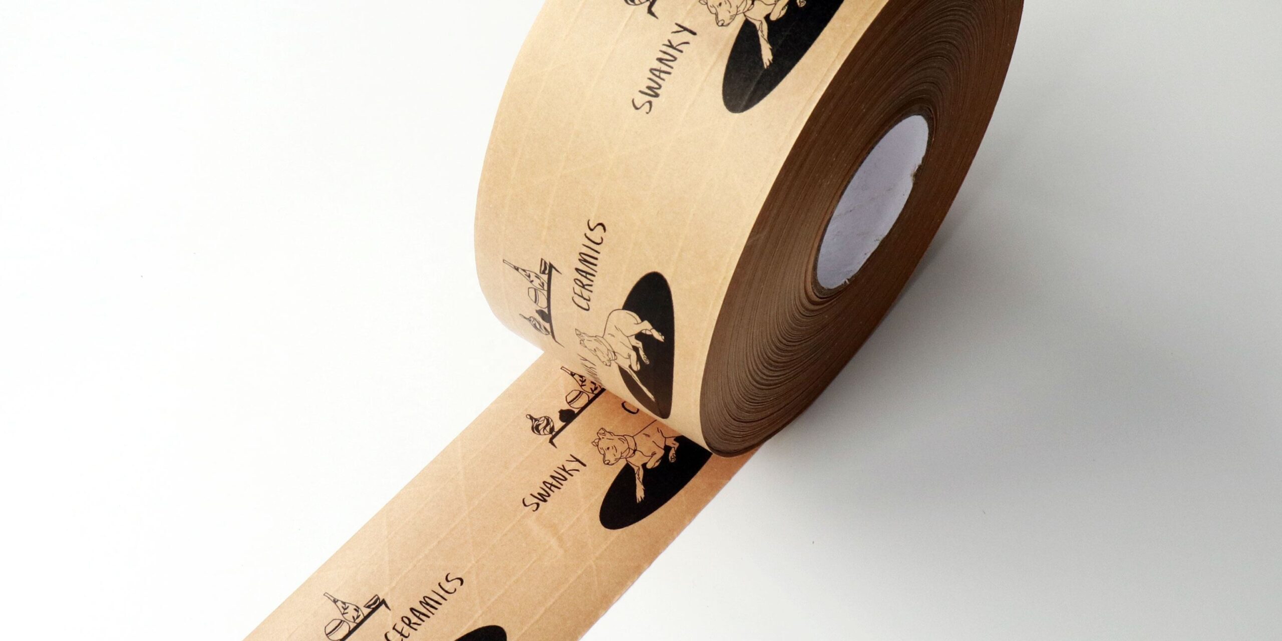 Strong Water Activated Kraft BOPP Tape Roll 20m