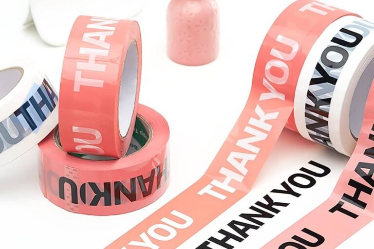 Transparent Clear Printed BOPP Packing Tape Hot Melt Adhesive Best Price (3) Transparent Clear Printed BOPP Packing Tape Roll