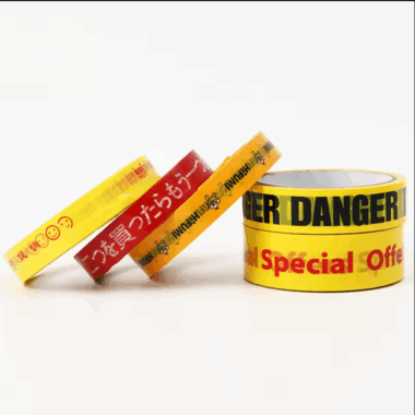 White Custom Logo BOPP Printed Packaging Tape Roll