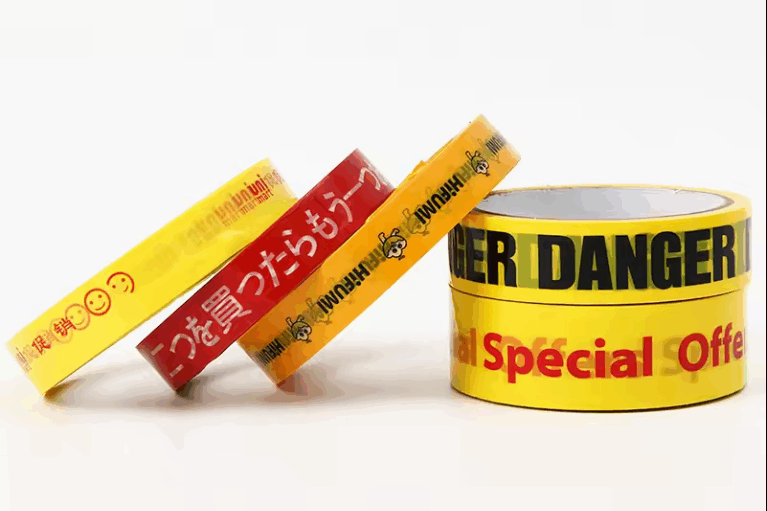 White BOPP Custom Printed Packaging Tape with Logo – Trusted Supplier Branding (2) White Custom Logo BOPP Printed Packaging Tape Roll