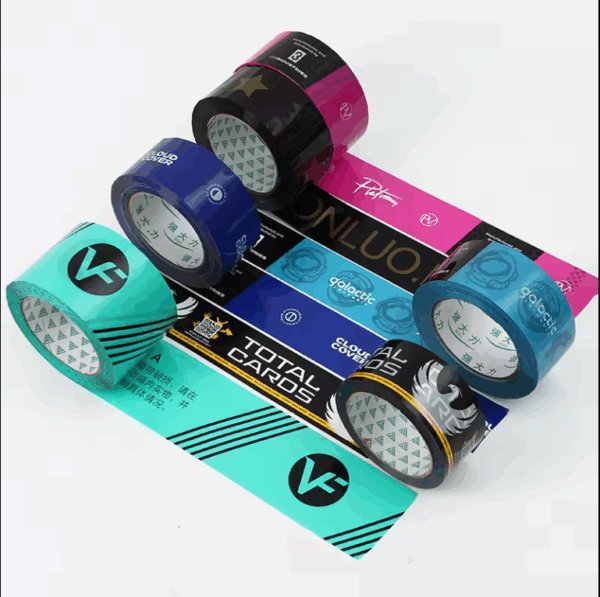 White Custom Logo BOPP Printed Packaging Tape Roll