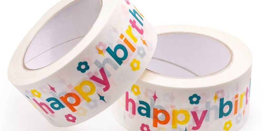 Custom Die Cut BOPP Packing Tape Jumbo Roll with Logo